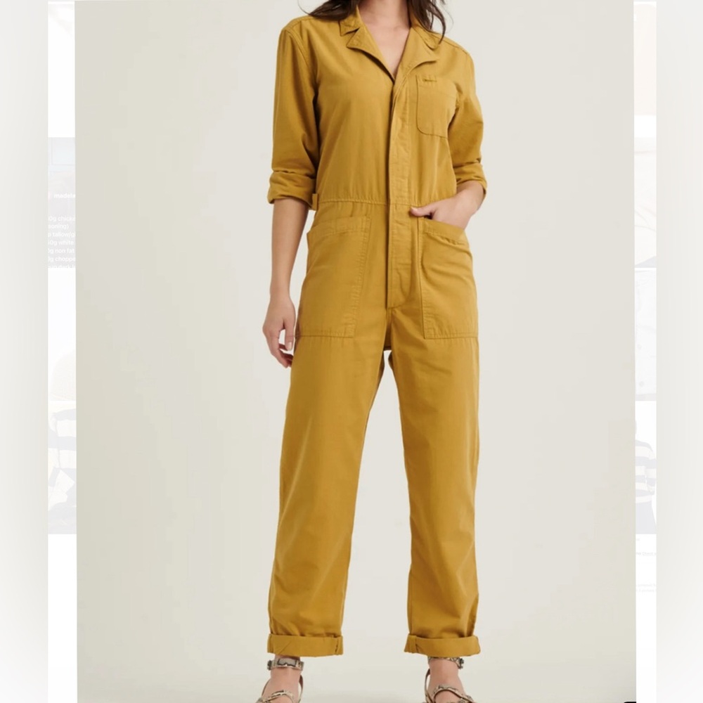 Lucky Brand Surplus Jumpsuit dark gold coveralls boiler suit XL new with tags